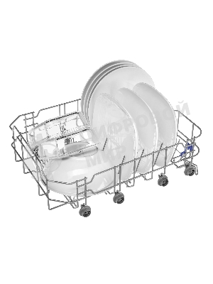 Встраиваемая посудомоечная машина Maunfeld MLP4249G02, серебристый, 44.8 см, 9 компл., 49 дБ, класс A++