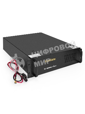 Батарейный блок ExeGate PowerExpert BX-3U.240V.20S7Ah для ULS-575-6kVA/ULS-575-10kVA встроенные батареи 12V 7.2Ah - 20шт, Rackmount 3U, металлический корпус, черный