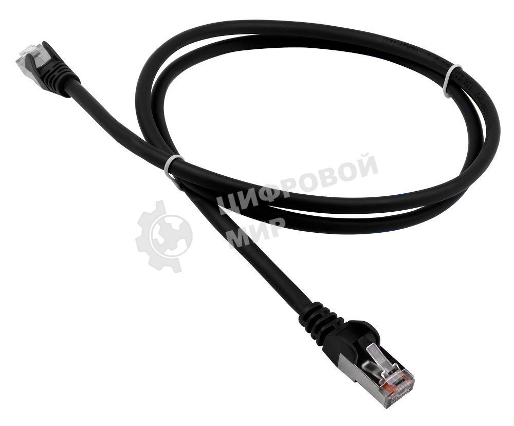 Патч-корд LANMASTER LSZH FTP cat.5e, 10.0 м, черный