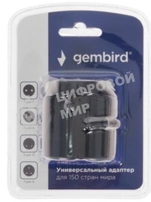 Переходник Gembird Переходник, с вилки EU,US в RU