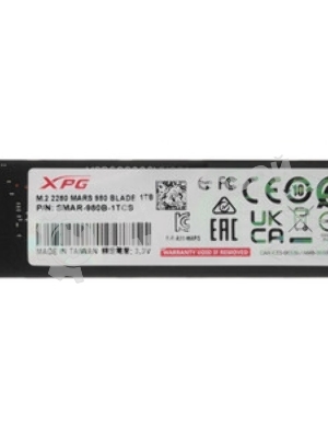Накопитель SSD ADATA XPG MARS 980 BLADE, 1Tb, PCIe 5.0 x4, M.2 2280, NVMe, R/W 14000/13000