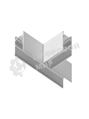 GL3373 WH белый коннектор T-образный для накладного шинопровода L170*85*53.7