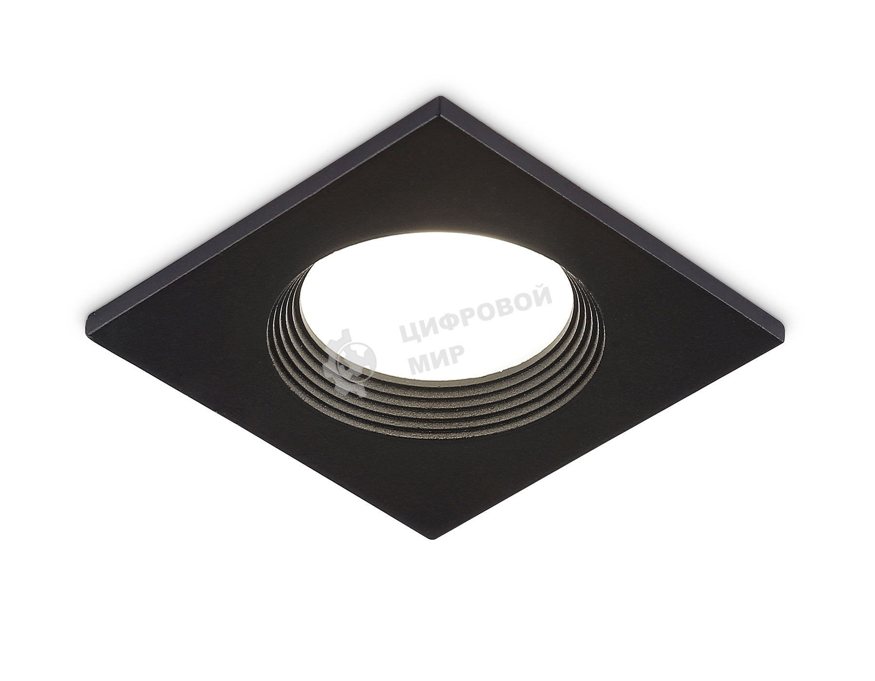 Встраиваемый точечный светильник Ambrella light TN102818 BK черный GU5.3 78*78*28