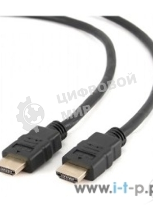Кабель Cablexpert HDMI CC-HDMI4-1M, 19M/19M, v2.0, медь, позол.разъемы, экран, 1м, черный, пакет