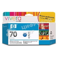 Картридж струйный HP №70 C9458A голубой для HP DJ Z2100/Z3100 (130мл)