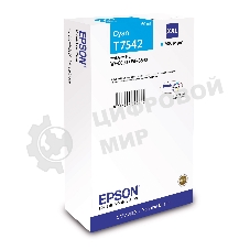 Картридж струйный Epson T7542 голубой экстраповышенной емкости для WF-8090/8590