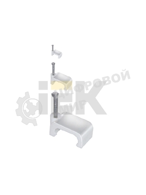 Скоба креп. прям. 9 мм с гвозд. (уп. 100 шт) IEK USK21-09-100