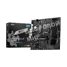 Материнская плата MSI PRO B760M-P DDR4, LGA 1700, Intel B760, 4xDDR4, 4xSATA, 2xM.2, 1xPCIe 4.0 x16, 2xPCIe 3.0 x1, 1xHDMI, 1xDP, 1xVGA, 1x1Gb LAN, 4xUSB-A 2.0, 1xUSB-A 3.2 Gen 1, 1xUSB-C 3.2 Gen 2, 3x3.5 мм, 7.1, mATX