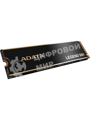 Накопитель SSD ADATA LEGEND 960, 2Tb, PCIe 4.0 x4, M.2 2280, NVMe, R/W 7400/6800, с радиатором