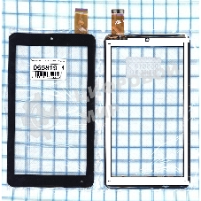 Сенсорное стекло (тачскрин) ZLD070038MQ72-F-A, черное