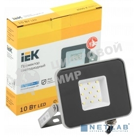 Прожектор Iek LPDO701-10-K03 СДО 07-10 светодиодный серый IP65 6500 K IEK