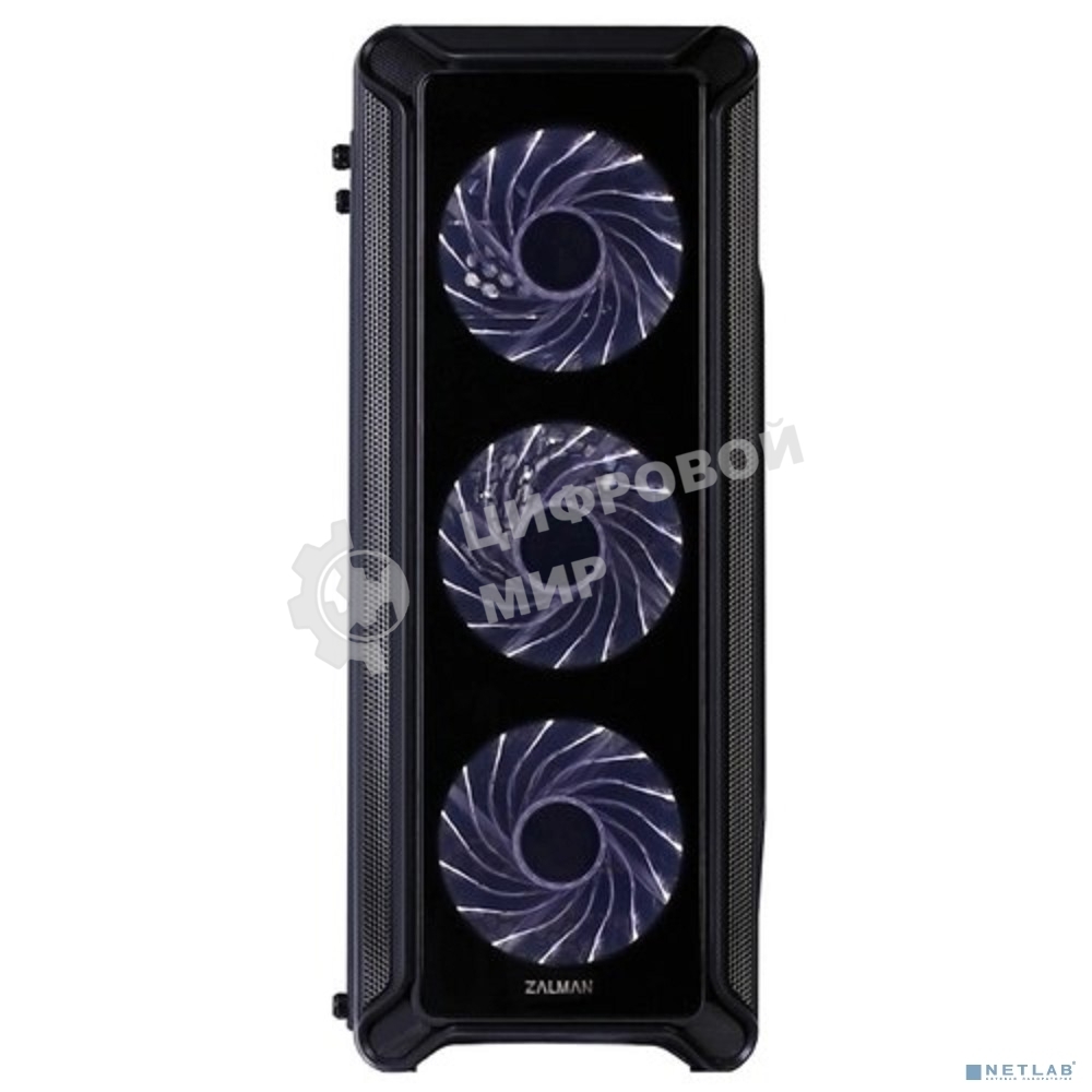 Компьютерный корпус Zalman i3 edge черный без БП ATX 3x120мм 2xUSB 2.0 1xUSB 3.0 audio bott PSU