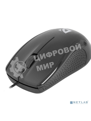Мышь проводная Defender Optimum MB-160 черный, 1000 dpi, USB, кнопки - 3