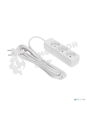 Удлинитель Rexant STANDARD 3 гнезда, 5 м, 2х1,0мм², б/з, белый