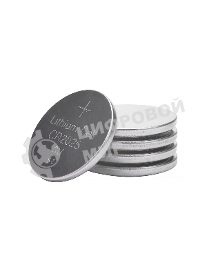 Батарейки литиевые Gembird Gb-CR2025-5B, тип CR2025, 5шт, блистер