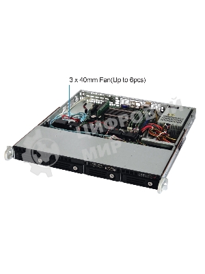 Серверный корпус Ablecom 1U chassis; Mini-ITX, Micro-ATX, ATX MBs; 4 x 3.5'' hsb; 2 x USB; 1 x COM port (Front); 1 x FH expantion slot; 600W (1+1) (80 Plus Platinum); no rails