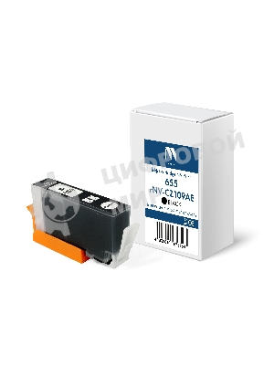 Картридж струйный NVPrint 655 (NV-CZ109AE) черный для HP DeskJet IA 3525/4615/5525/6525 (24 мл) совместимый