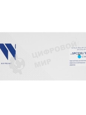 Картридж NVPrint совместимый NV-SPC220/SPC220E Голубой для Ricoh Aficio SP C220/SP C221/SP C222/SP C240 (406053) (2300k)