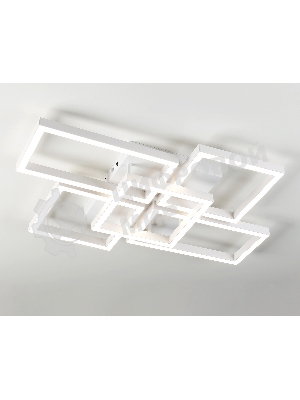 Потолочный светодиодный светильник Ambrella light FA1011/4+1 WH белый 90W 3000K-6400K 710*490*95 (ПДУ ИК)