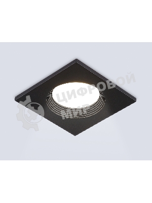 Встраиваемый точечный светильник Ambrella light TN102818 BK черный GU5.3 78*78*28