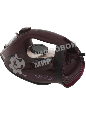 Утюг Vitek VT-IRN1204 бордовый, 2400 Вт, 23 г/мин, 150 г/мин, 450 мл