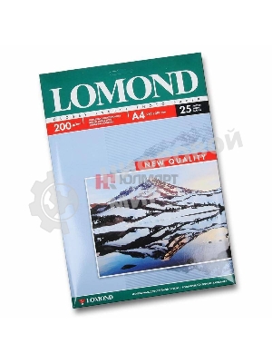 Фотобумага Lomond односторонная глянцевая, 200г/м2,A4 (21X29,7)/25л. для струйной печати