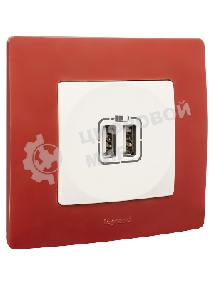 Зарядное устройство с двумя USB-разьемами 240В/5В 2400мА, Etika, белый Зарядное устройство с двумя USB-разьемами 240В/5В 2400мА, Etika, белый