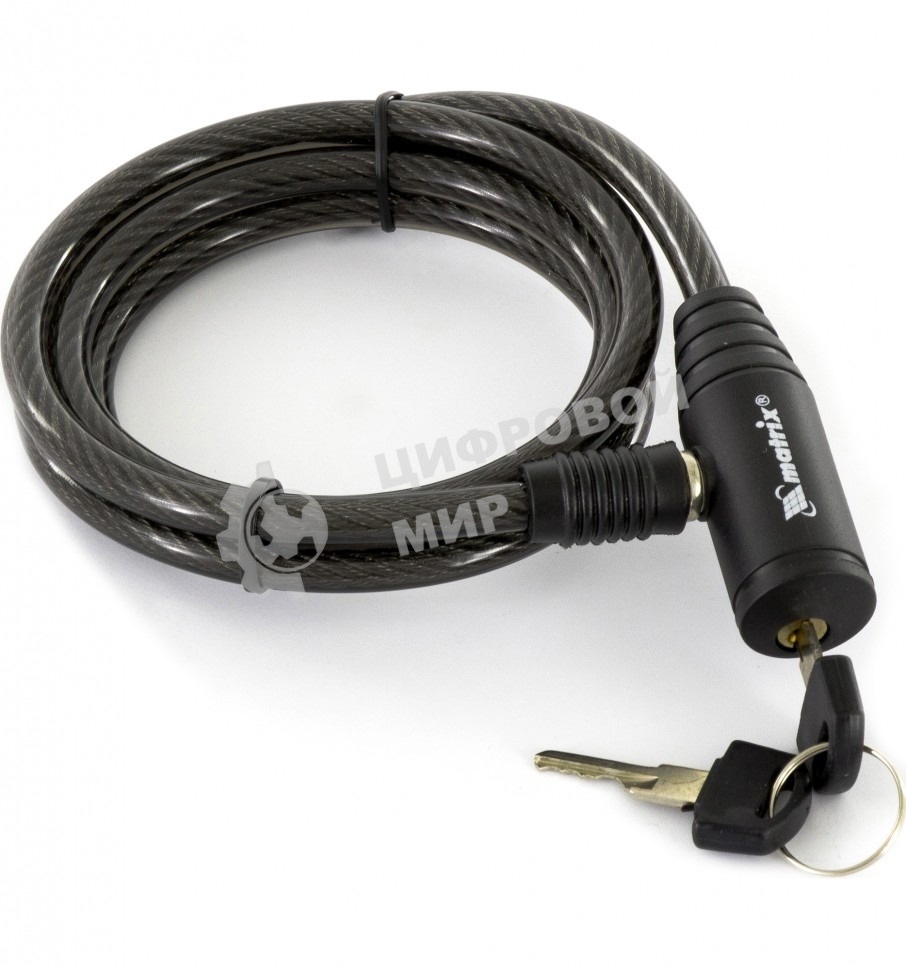 Замок тросовый универсальный Matrix 8 х 1200 мм