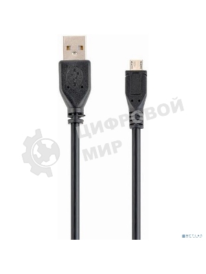 Кабель Filum USB 2.0 Pro, 1.8 м., черный, 2A, разъемы: USB A male- USB micro B male, пакет. (FL-CPro-U2-AM-microBM-1.8M)