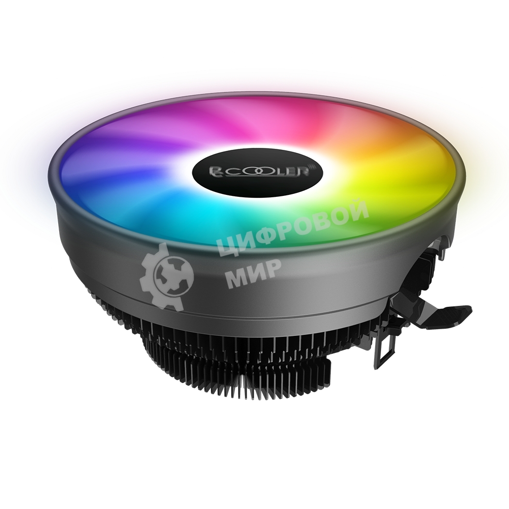 Кулер PCCooler E126M PRO черный 120мм алюминий+медь 1800rpm 29.8db 4-pin 92W 70мм