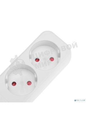 Удлинитель Rexant STANDARD 3 гнезда, 5 м, 2х1,0мм², б/з, белый