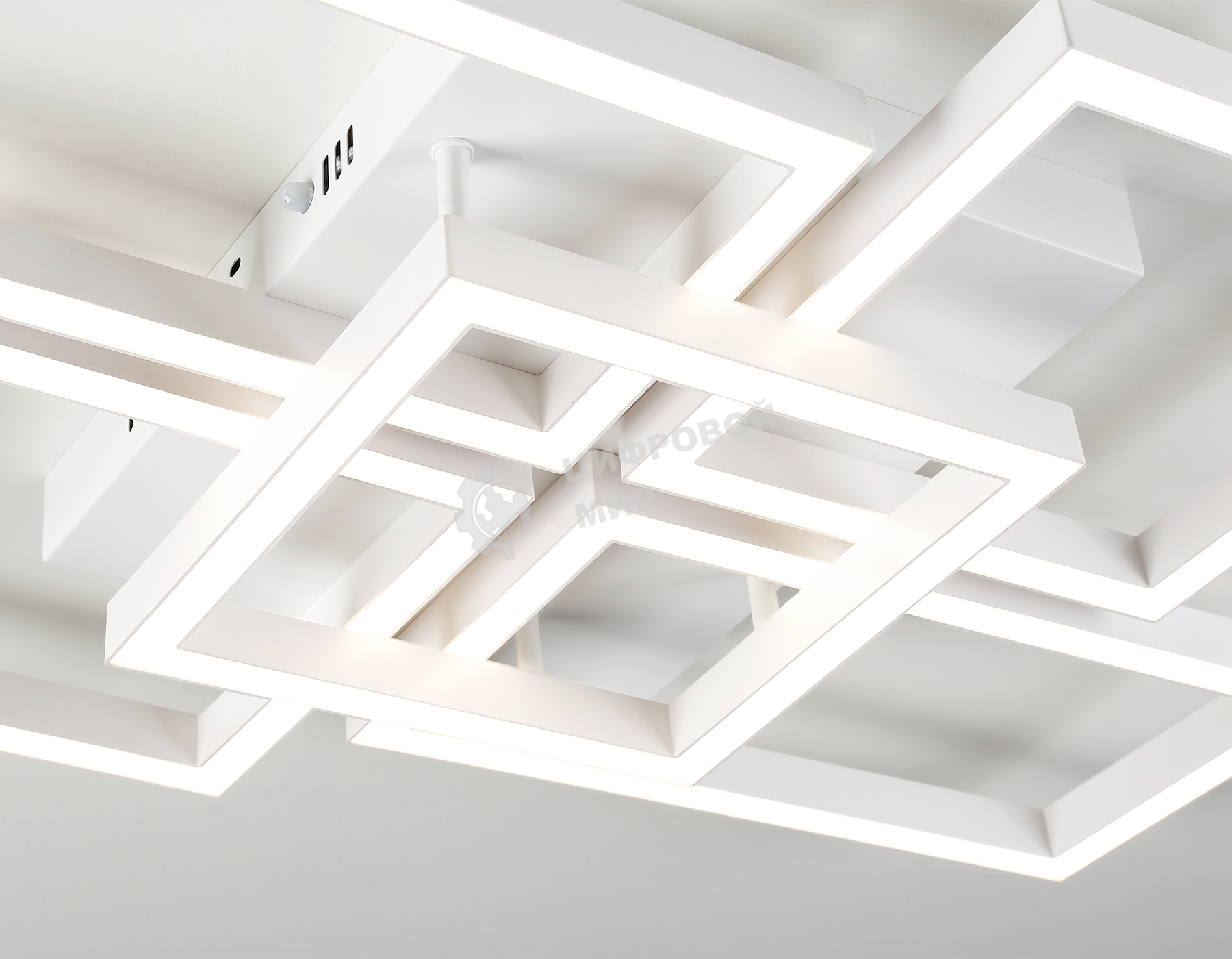 Потолочный светодиодный светильник Ambrella light FA1011/4+1 WH белый 90W 3000K-6400K 710*490*95 (ПДУ ИК)