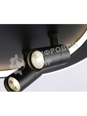 Светильник Ambrella light FL51393/1+2 BK черный 3000K-6400K 65W 560*480*120 (ПДУ РАДИО 2.4G)