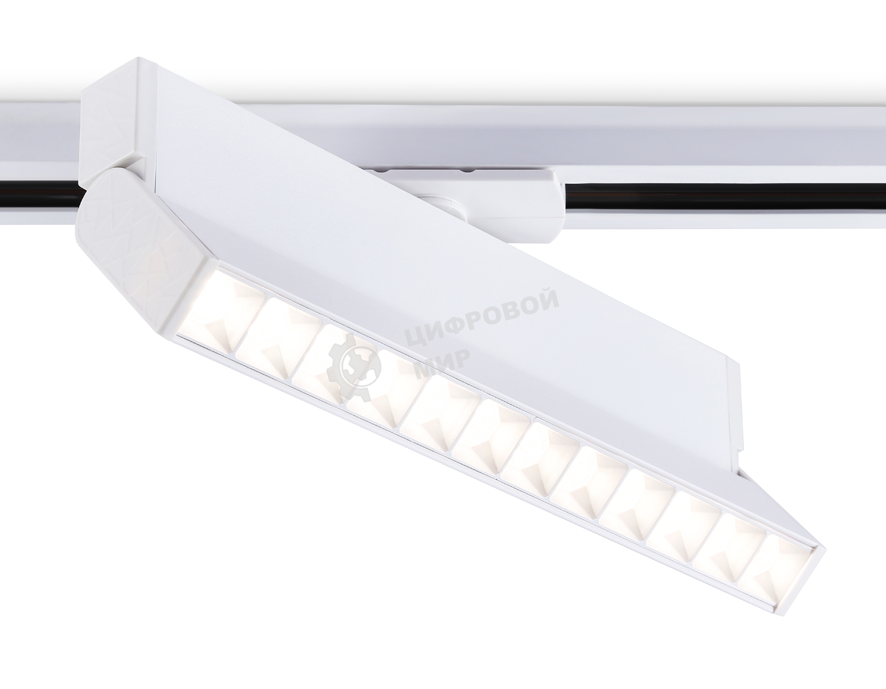 Трековый однофазный светодиодный светильник Ambrella light GL6816 WH белый LED 12W 4200K 24° 230*22*87