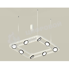 Светильник Ambrella light XB9177101/8 SWH/PBK белый песок/черный полированный GX53 (C9177, N8113)