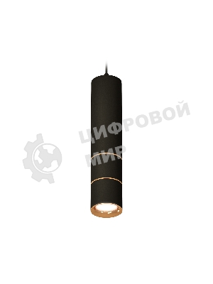 Светильник Ambrella Light XP7402080 SBK/PYG черный песок/золото желтое полированное MR16 GU5.3