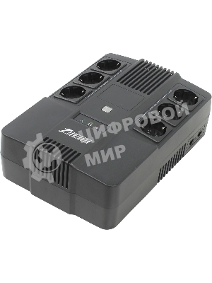 Источник бесперебойного питания Powerman BRICK 600 / 600 ВА / 360 Вт / 6 x CEE 7 (евророзетка)