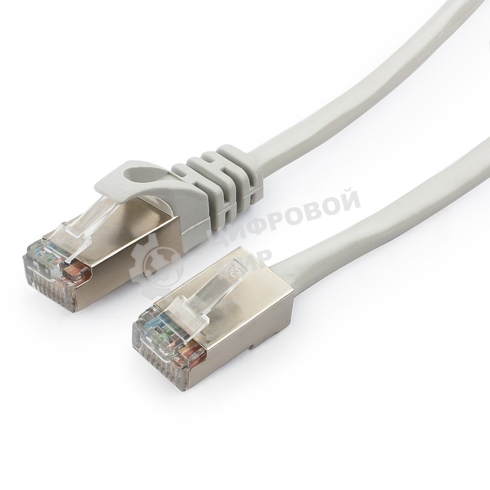 Патч-корд FTP Cablexpert cat.5e, 7.5м, литой, многожильный серый
