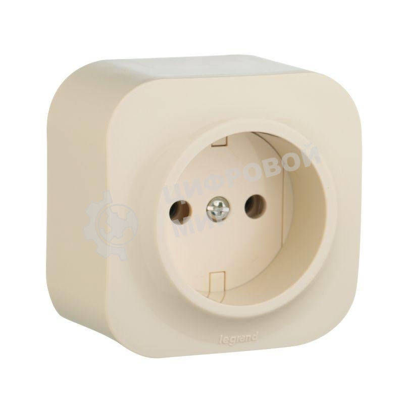 Розетка без заземления без шторок (Слоновая кость) Legrand 782240