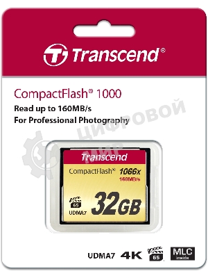 Флеш карта CF 32Gb Transcend TS32GCF1000