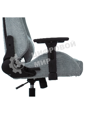 Кресло игровое Бюрократ Knight N1 Fabric серо-голубой Light-28 с подголов. крестовина металл