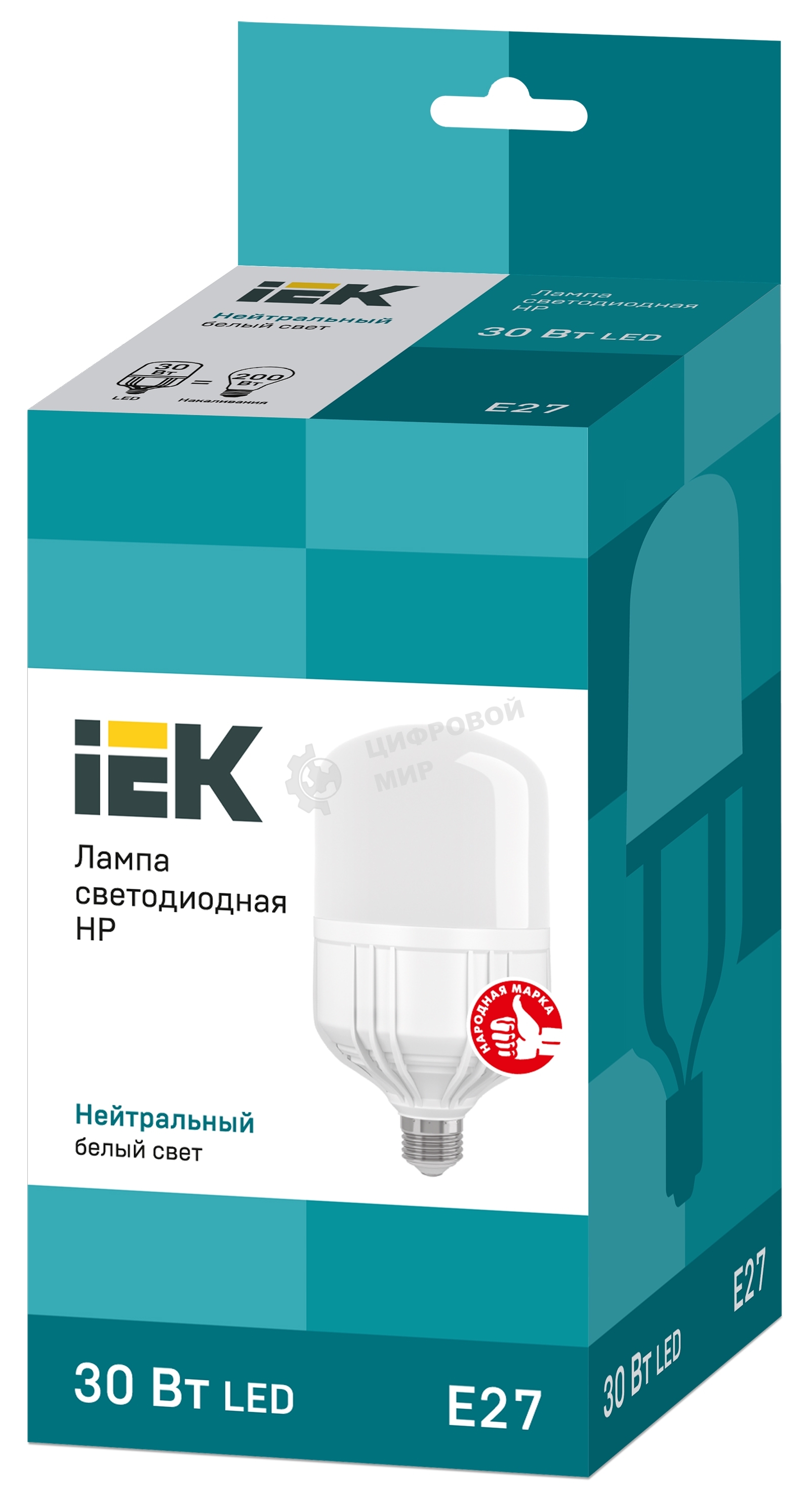 Лампа cветодиодная IEK LLE-HP-30-230-40-E27 HP 30Вт 230В 4000К E27