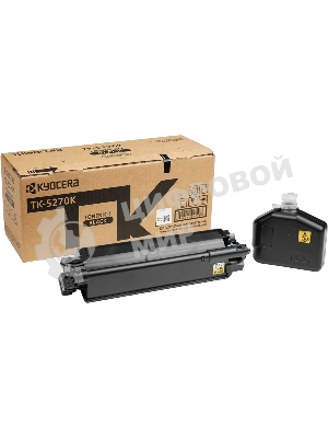 Картридж лазерный Kyocera TK-5270K (1T02TV0NL0) черный для M6230cidn/M6630cidn/P6230cdn 8000 стр