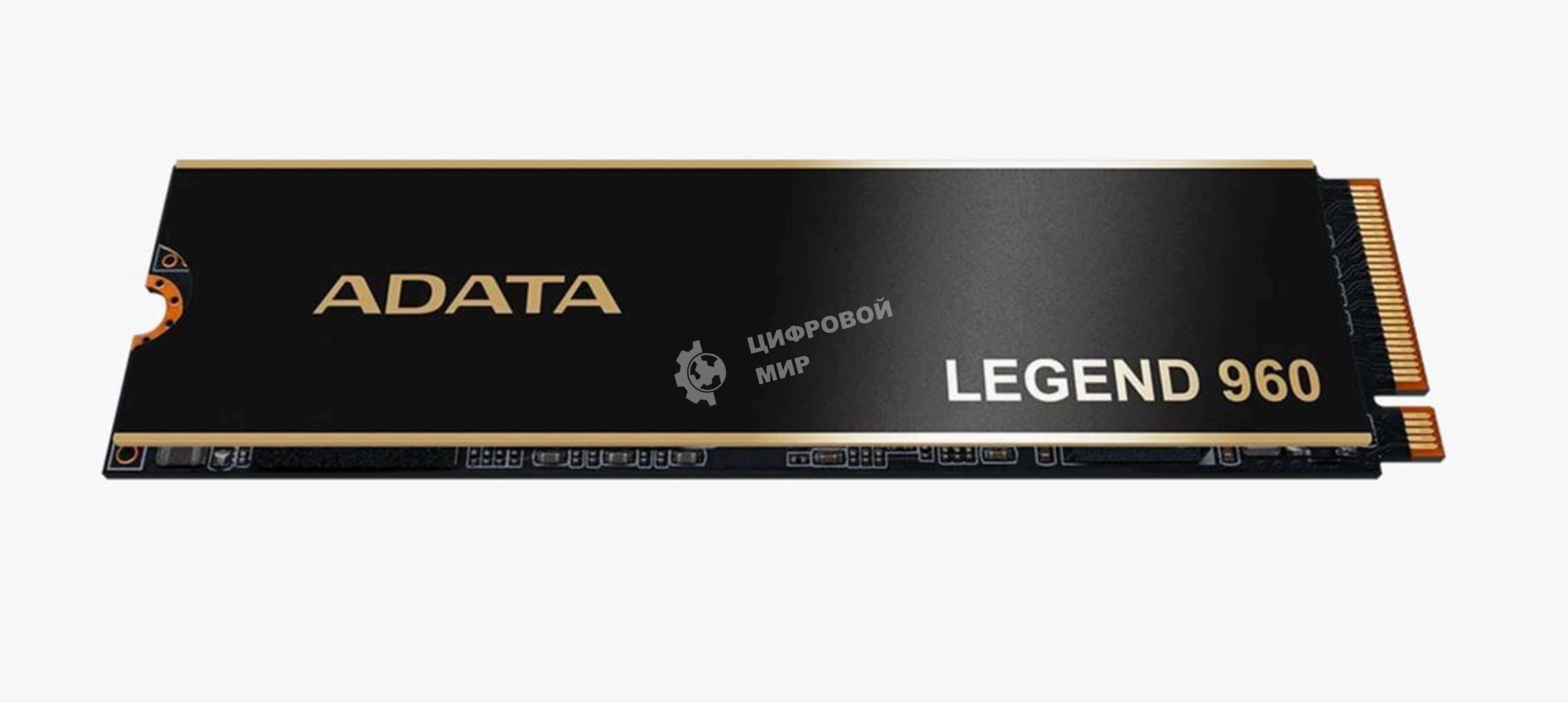 Накопитель SSD ADATA LEGEND 960, 1Tb, PCIe 4.0 x4, M.2 2280, NVMe, R/W 7400/6000, с радиатором