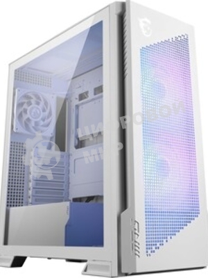 Компьютерный корпус MSI MPG VELOX 300R AIRFLOW PZ белый, Global, 2xUSB 3.2 Gen 1, 1xUSB 3.2 Gen2Type-C, 2x160мм ARGb Fan, 1