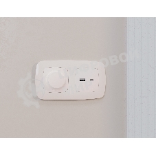 Лицевая панель OMEGA (Жемчуг) для светорегулятора универсального QUANT OP2055