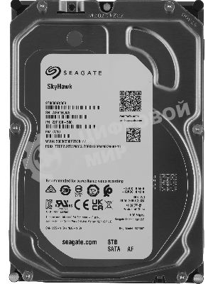 Жесткий диск HDD Seagate SkyHawk 8Tb 7200rpm SATA 256Mb 3.5