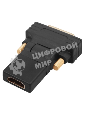 Переходник штекер Rexant DVI-D - гнездо HDMI, поворотный
