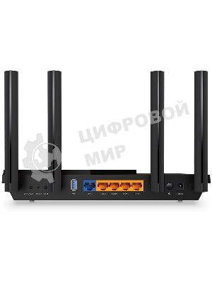 Роутер беспроводной TP-Link Archer AX55 AX3000 10/100/1000BASE-TX черный