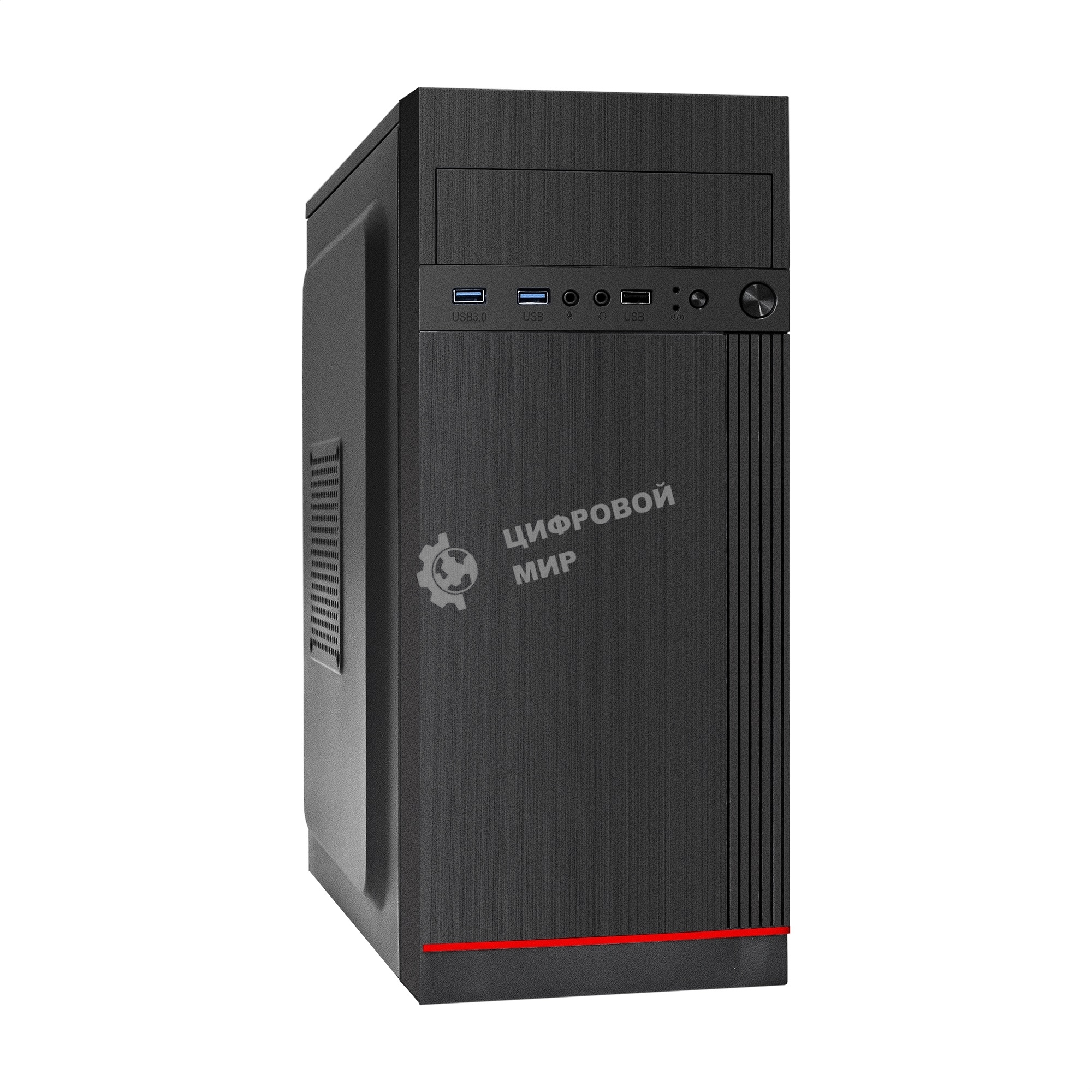 Компьютерный корпус Miditower ExeGate AA-442U2-AA400 (ATX, AA400 8 см, 1хUSB+2хUSB 3.0, аудио, черный)